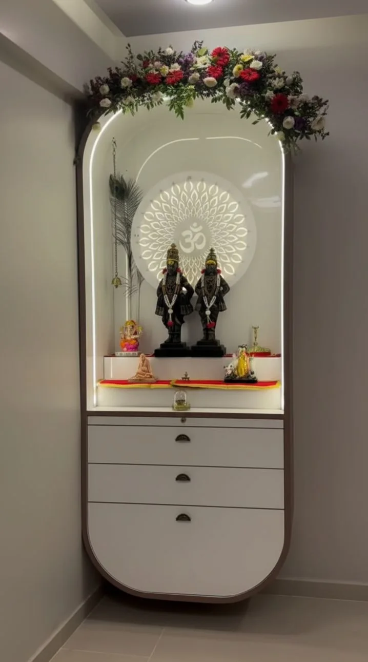 Ornate mandir unit interior design Amravati